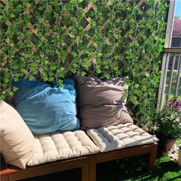 24 Pcs 168Ft - Fake Leaves, Artificial Ivy Garland, Hanging Vines - Vine Plants - Picture 5 of 6